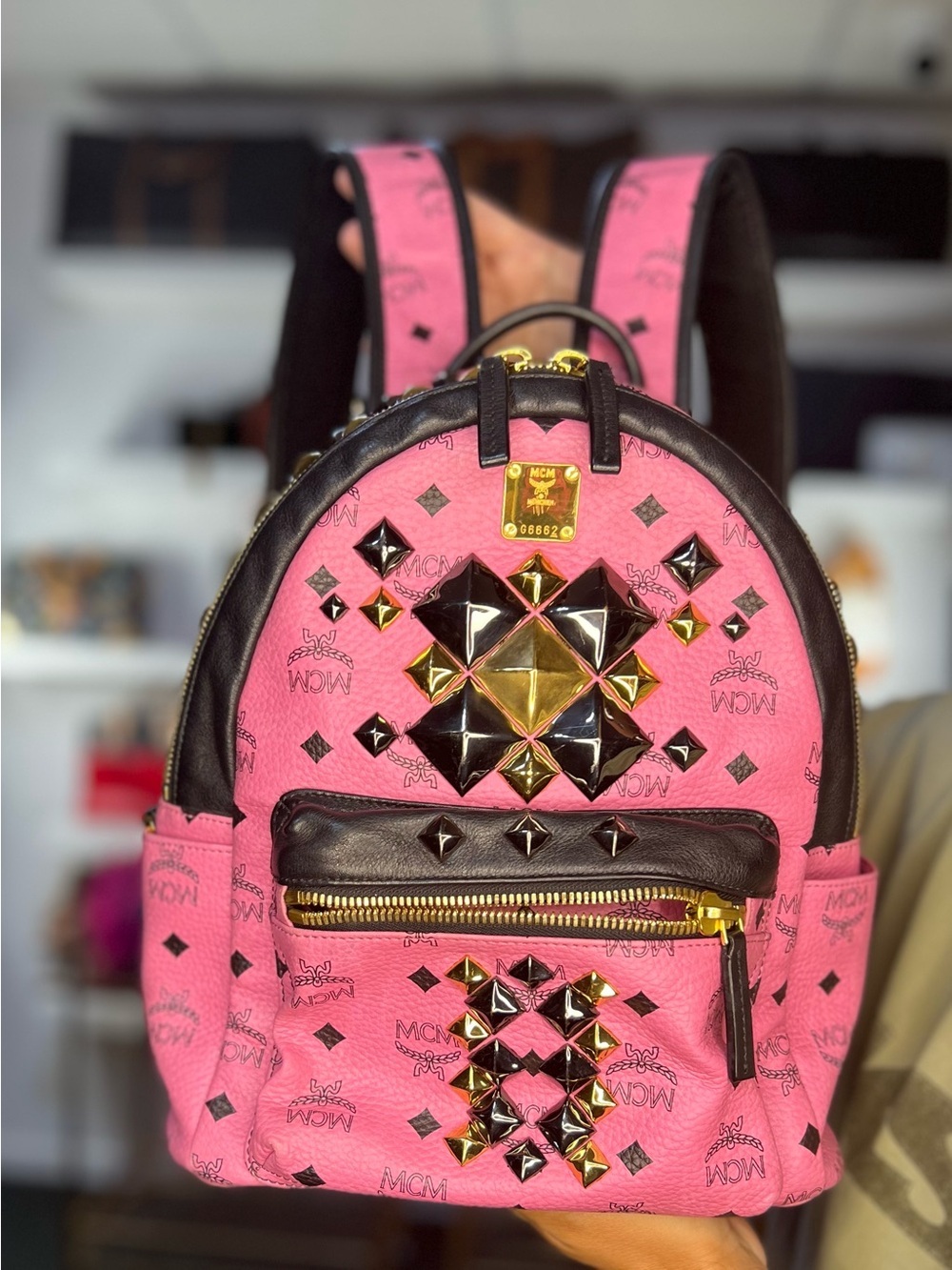 MCM Pink Backpack